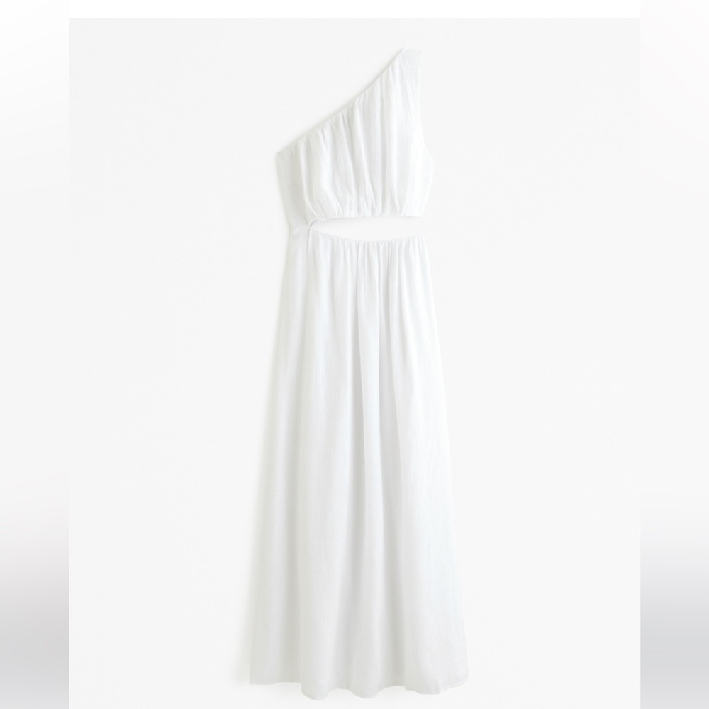 Abercrombie one shoulder cutout midi dress